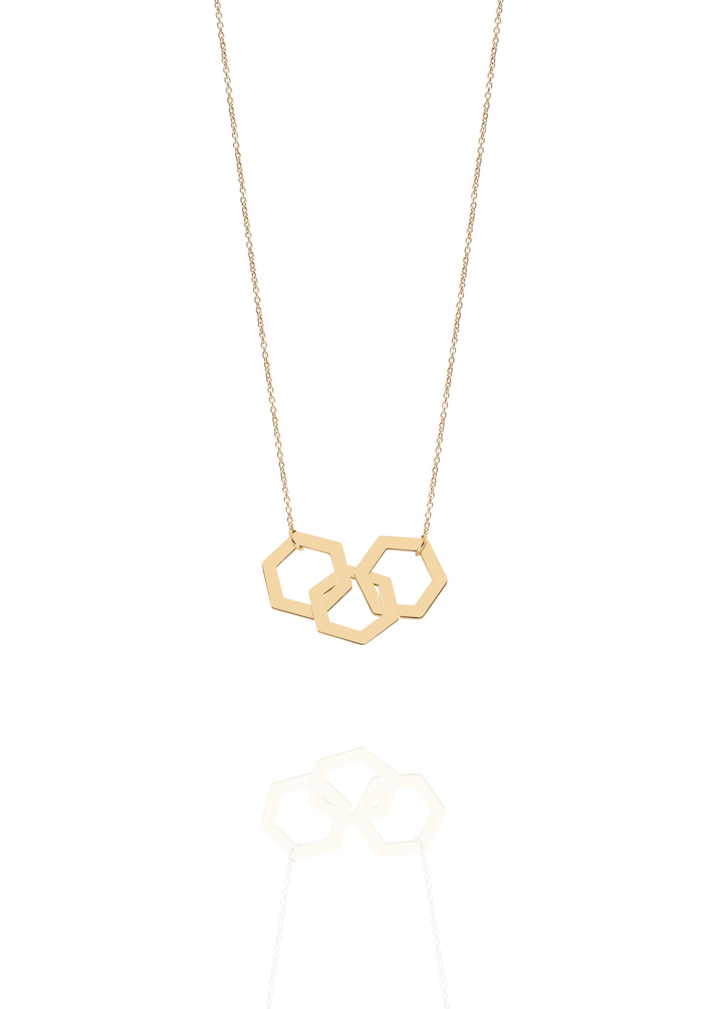 Hexagon Trio Necklace